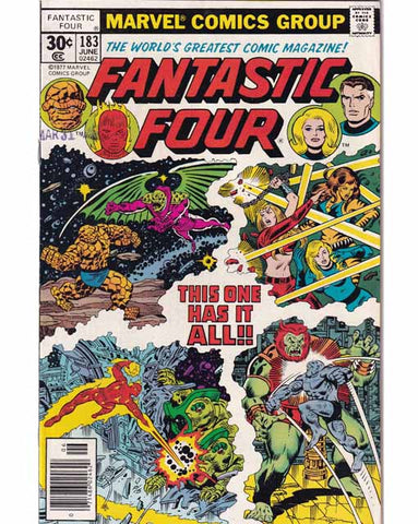Fantastic Four Issue 183 Vol 1 Marvel Comics Back Issues 071486024620