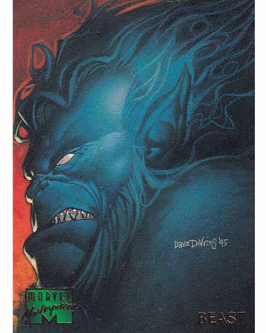 Beast Card 7 Marvel Masterpieces 1995 Fleer Trading Card TCG