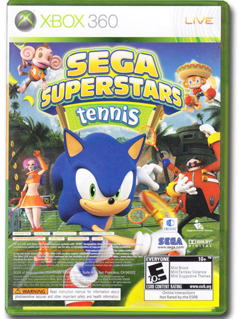  Sega Superstars Tennis - Xbox 360 : Video Games