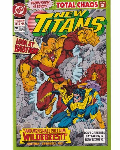 The New Titans Issue 91 DC Comics Back Issues 761941200415