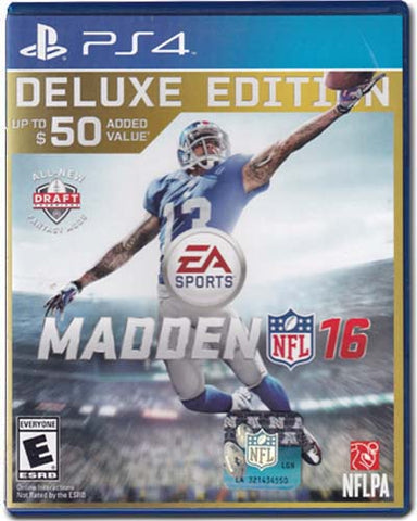 Madden NFL 16 Deluxe Edition Playstation 4 PS4 Video Game 014633734959