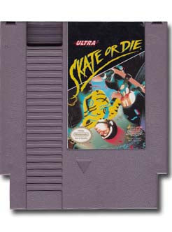 Skate Or Die Nintendo Entertainment System NES Video Game Cartridge