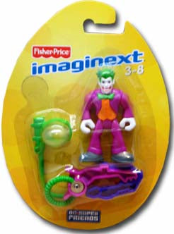 The Joker DC Super Friends Fisher Price Imaginext Action Figure On Oval Card