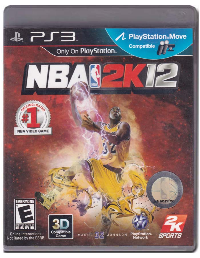 2k Sports NBA 2K12 Playstation 3 PS3 Video Game 710425470561
