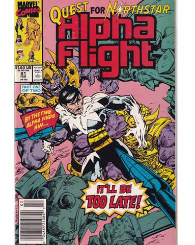 Alpha Flight Issue 81 Marvel Comics Back Issues 024885210859