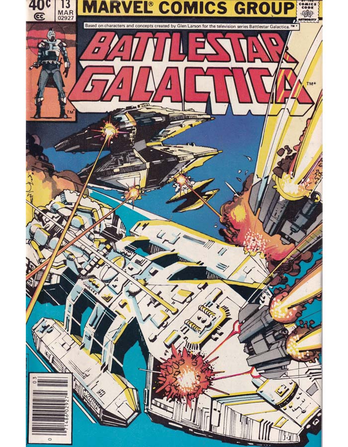 Battlestar Galactica Issue 13 Marvel Comics Back Issues 071486029274
