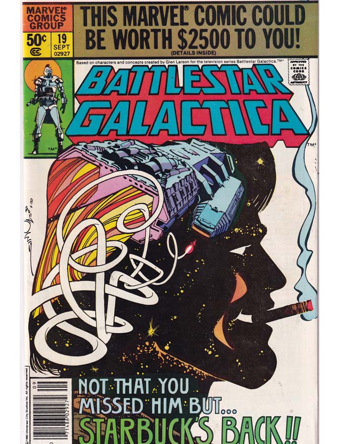 Battlestar Galactica Issue 19 Marvel Comics Back Issues 071486029274
