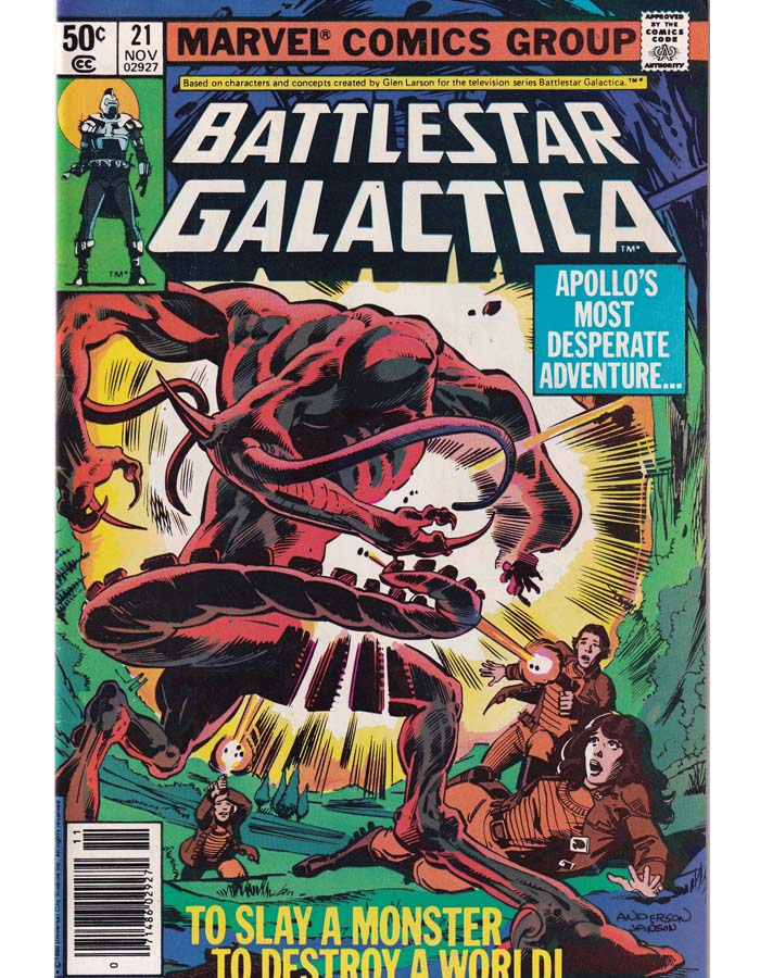 Battlestar Galactica Issue 21 Marvel Comics Back Issue 071486029274
