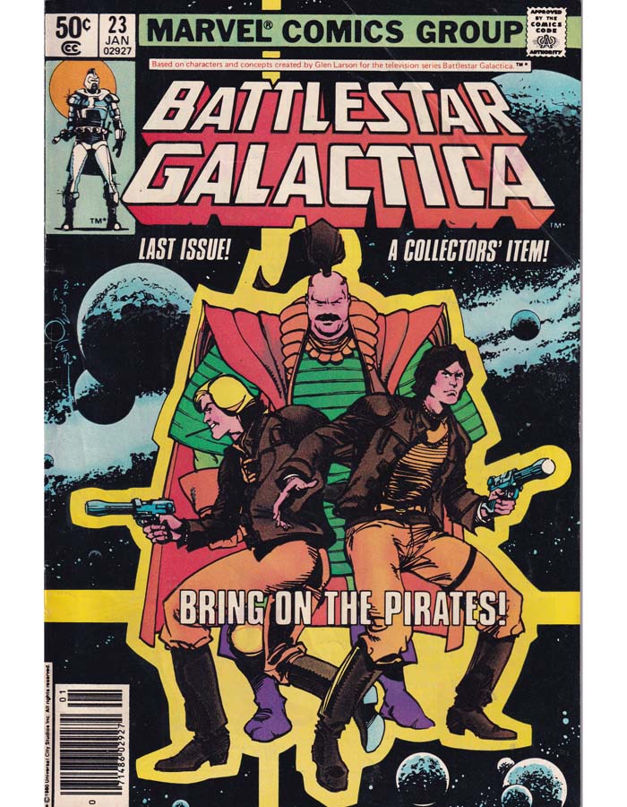 Battlestar Galactica Issue 23 Marvel Comics Back Issues 071486029274
