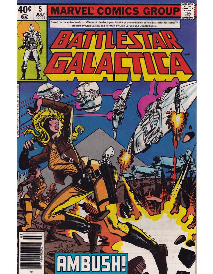 Battlestar Galactica Issue 5 Marvel Comics Back Issue 071486029274
