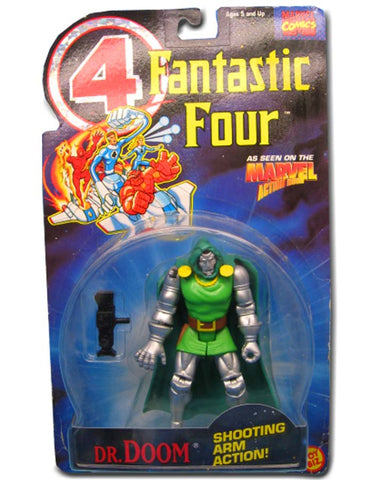 DR. Doom Shooting Arm Action Marvel Fantastic Four Toybiz Carded Action Figure 035112451068
