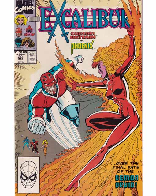 Excalibur Issue 20 Marvel Comics Back Issues 759606040575