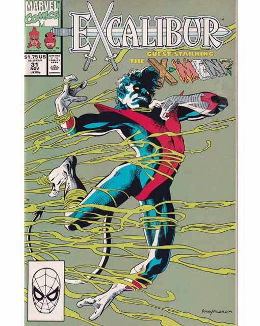 Excalibur Issue 31 Marvel Comics Back Issues 759606040575