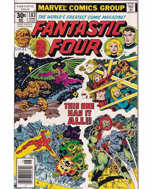 Fantastic Four Issue 183 Vol 1 Marvel Comics Back Issues 071486024620
