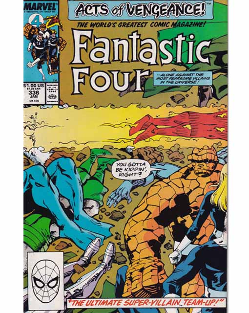 Fantastic Four Issue 336 Marvel Comics Back Issues 