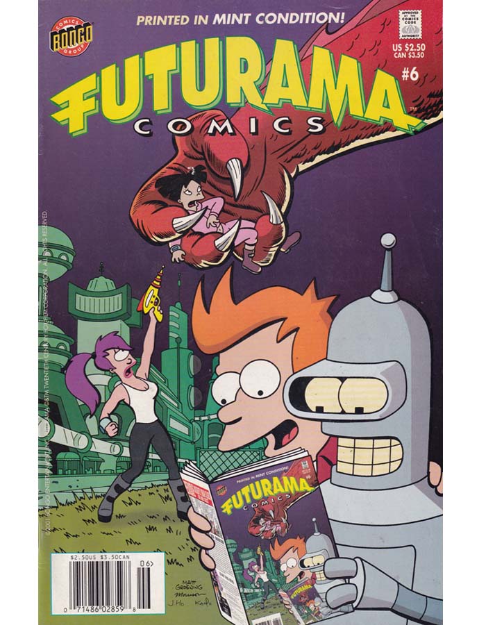 Futurama Issue 6 Bongo Comics Group Back Issues  071486028598

