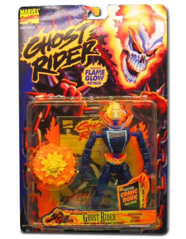 Ghost Rider Exploding Marvel Toybiz Carded Action Figure 035112523123
