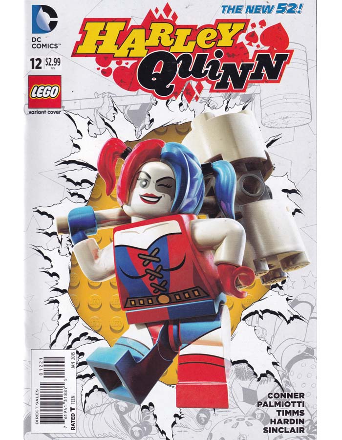 Harley Quinn Lego Variant Issue 12 The New 52 DC Comics Back Issues 761941318875
