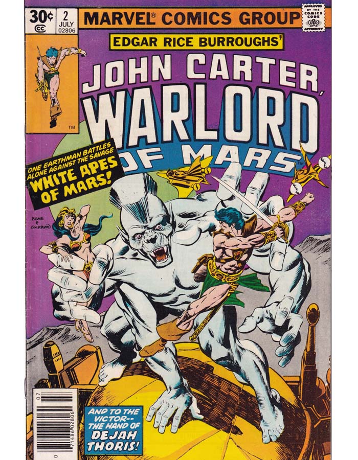 John Carter Warlord Of Mars Issue 2 Marvel Comics Back Issues 071486028062
