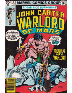 John Carter Warlord Of Mars Issue 3 Marvel Comics Back Issues 071486028062


