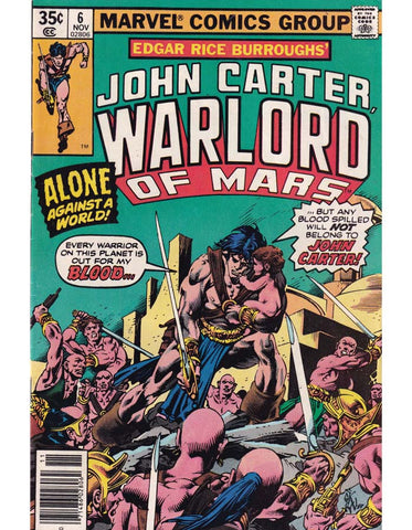 John Carter Warlord Of Mars Issue 6 Marvel Comics Back Issues 071486028062
