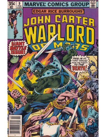 John Carter Warlord Of Mars Issue 9 Marvel Comics Back Issues 071486028062
