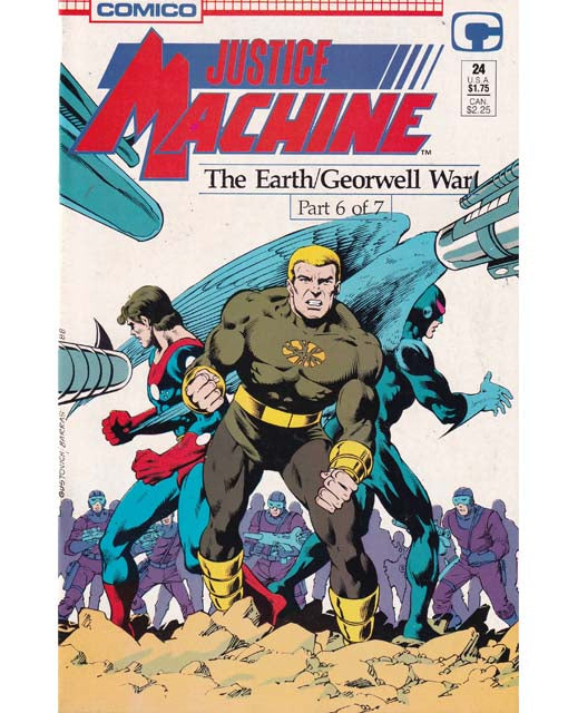 Justice Machine Issue 24 Comico Comics Back Issues