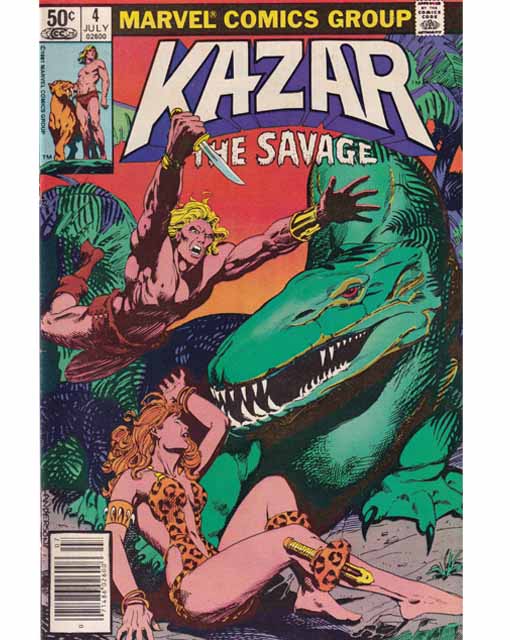Kazar The Savage Issue 4 Marvel Comics Back Issues 071486026006