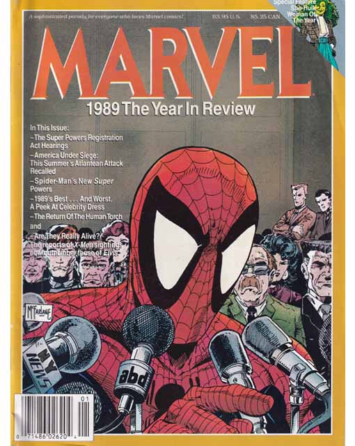 Marvel 1989 The Year In Review Marvel Magazines Back Issues 071486026204