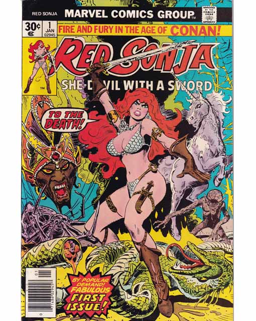 Red Sonja Issue 1 Marvel Comics Back Issues 071486029458