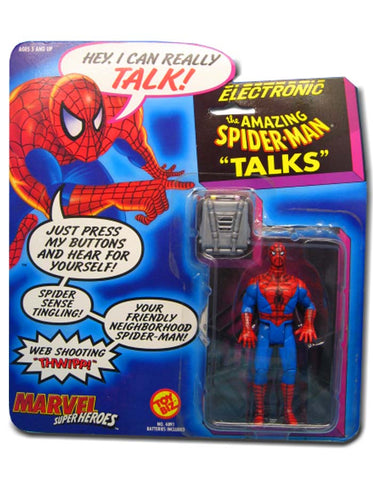 Spider-Man Talks Marvel Super Heroes Toybiz Carded action Figure 035112048916

