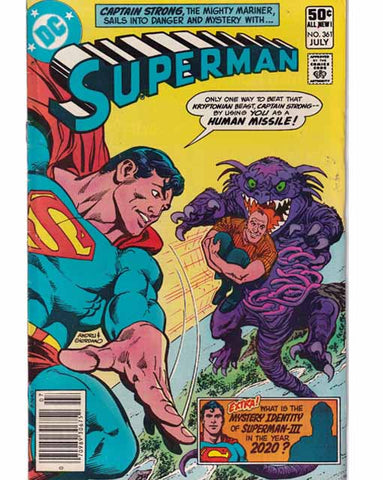 Superman Issue 361 DC Comics Back Issues 070989306752