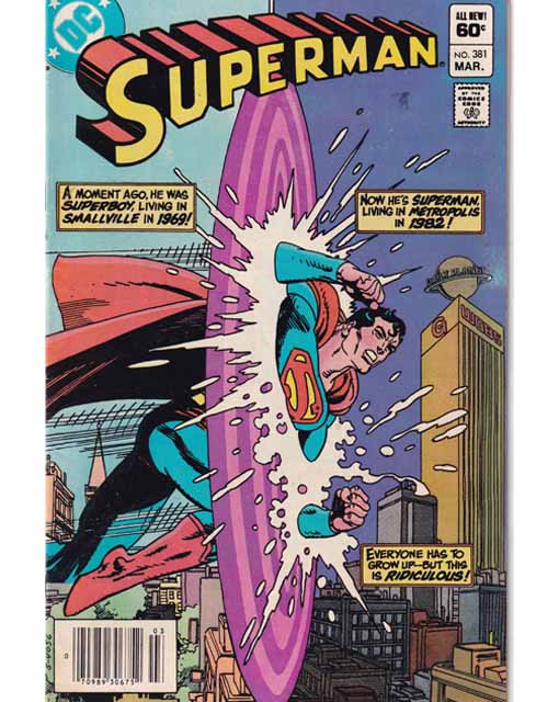 Superman Issue 381 DC Comics Back Issues 070989306752