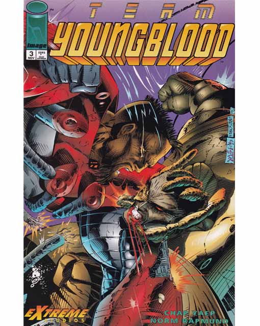 Team Youngblood Issue 3 Vol 1 (First Print) Image Comics Back Issue