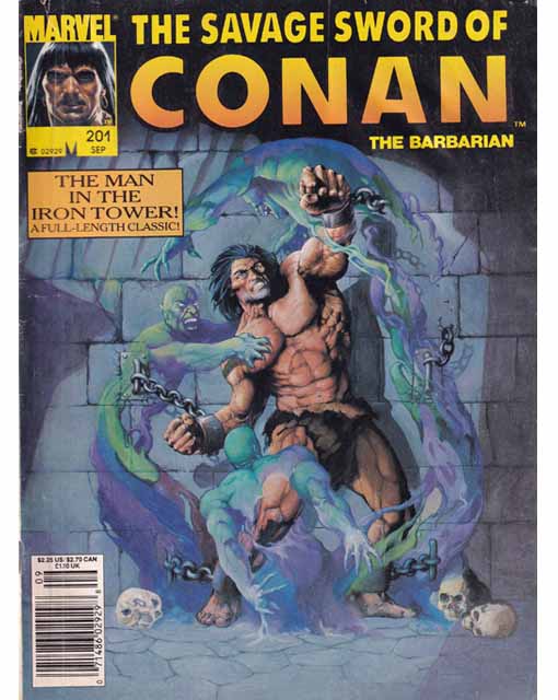 The Savage Sword Of Conan Issue 201 Marvel Magazines Back Issues 071486029298