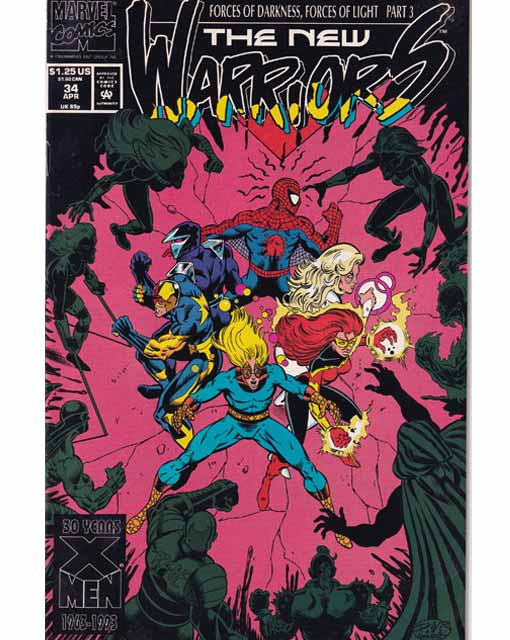 The New Warriors Issue 34 Marvel Comics Back Issues 759606013234