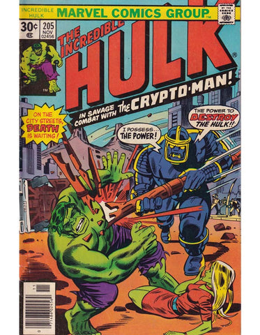 The Incredible Hulk Issue 205 Marvel Comics Back Issues 071486024569
