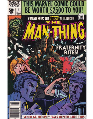 The Man-Thing Issue 6 Vol. 2 Marvel Comics Back Issues 071486023173
