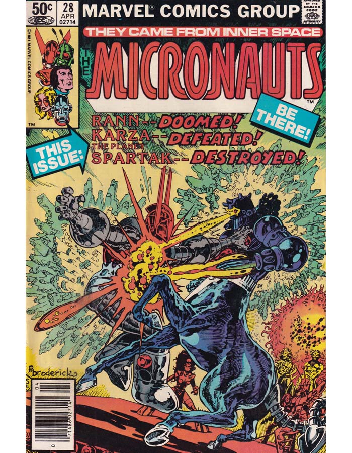 The Micronauts Issue 28 Marvel Comics Back Issues 071486027140
