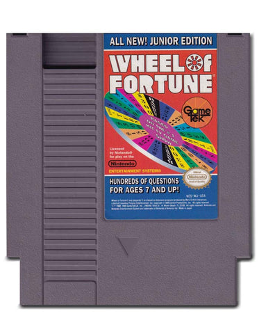 Wheel Of Fortune Junior Edition Nintendo Entertainment system NES Video Game Cartridge