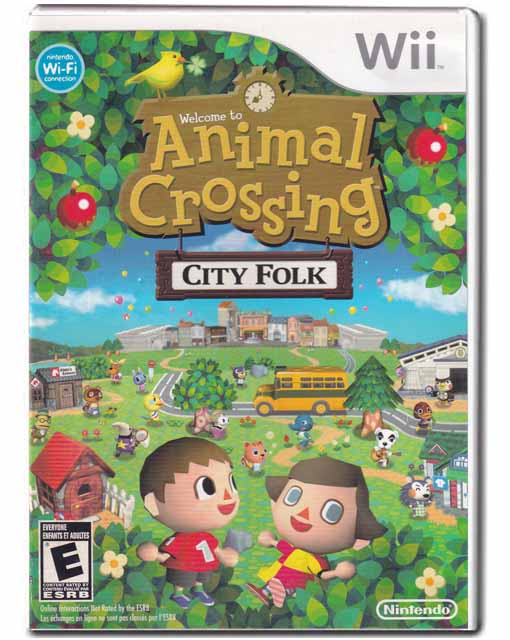 Animal Crossing City Folk Nintendo Wii Video Game 045496901363