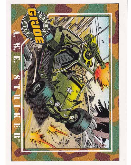 A.W.E. Striker Card 13 G.I.Joe 1991 Impel Trading Card TCG 096215911934