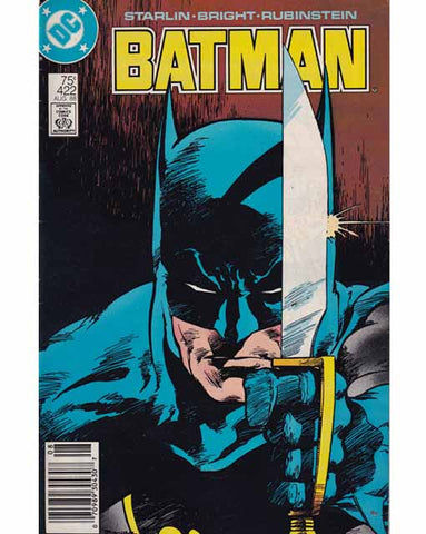 Batman Issue 422 DC Comics Back Issue 070989304307