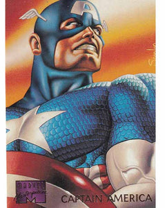 Captain America Card 18 Marvel Masterpieces 1995 Fleer Trading Card TCG