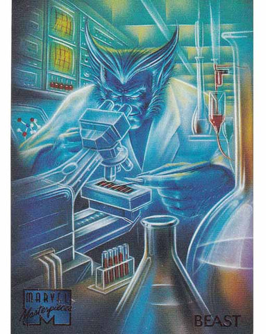 Beast Card 9 Marvel Masterpieces 1995 Fleer Trading Card TCG