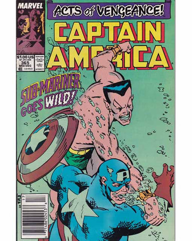 Captain America Issue 365 Marvel Comics Back Issues 071486024538