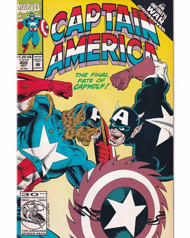 Captain America Issue 408 Marvel Comics Back Issues 009281024538