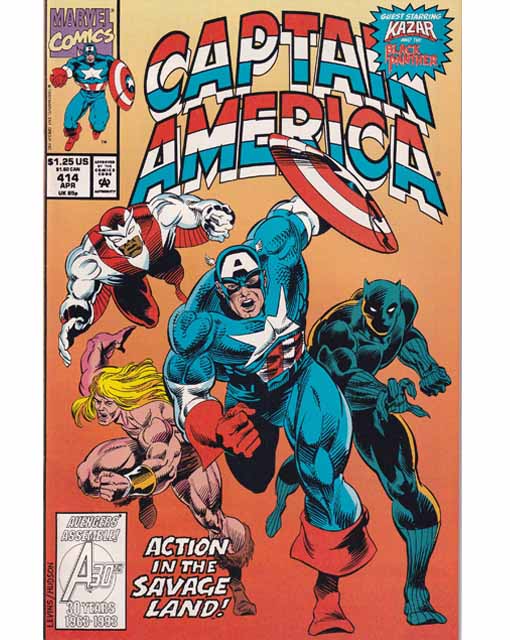 Captain America Issue 414 Marvel Comics Back Issues 009281024538