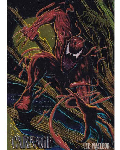 Carnage Limited Edition Card 2 Of 9 Ultra Spider-Man Golden Web Marvel 1995 Fleer Trading Card TCG