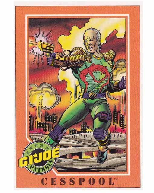 Cesspool Card 1 G.I.Joe 1991 Impel Trading Card TCG 096215911934